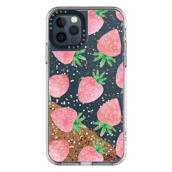 Strawberry Glitter Phone Case - iPhone 12 Pro Case