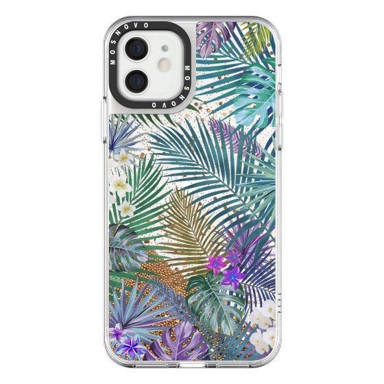 Tropical Forests Glitter Phone Case - iPhone 12 Mini Case