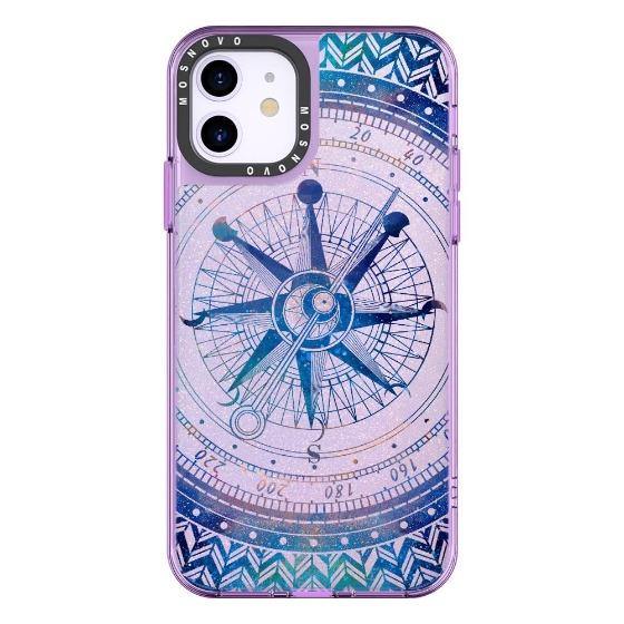 Galaxy Compass Glitter Phone Case - iPhone 11 Case