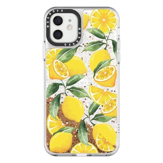 Lemon Glitter Phone Case - iPhone 12 Case