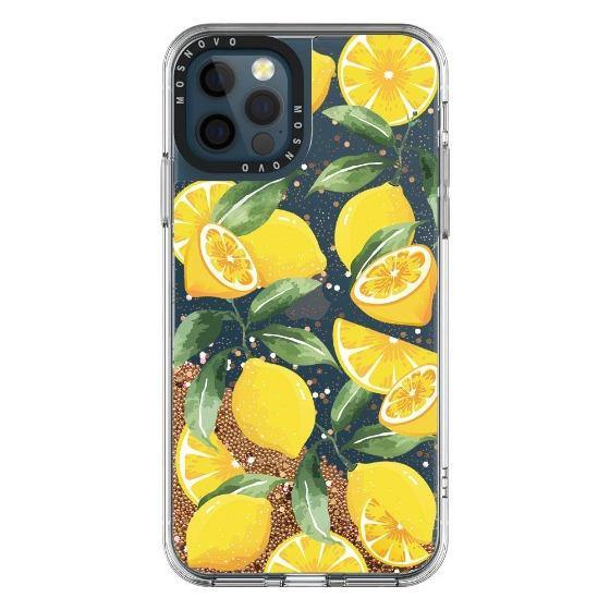 Lemon Glitter Phone Case - iPhone 12 Pro Max Case