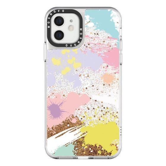 Splash Of Paint Glitter Phone Case - iPhone 12 Case