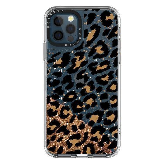 Leopard Print Glitter Phone Case - iPhone 12 Pro Max Case