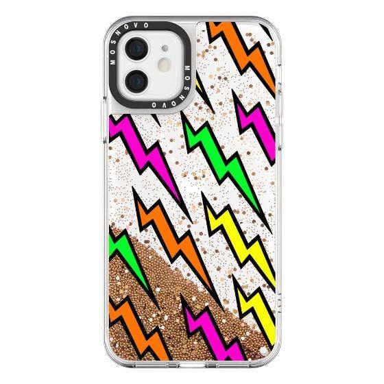 Lightning Bolt Glitter Phone Case - iPhone 12 Mini Case