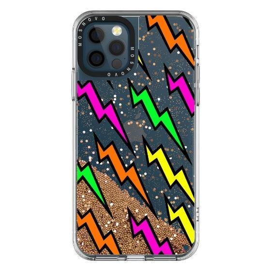 Lightning Bolt Glitter Phone Case - iPhone 12 Pro Max Case