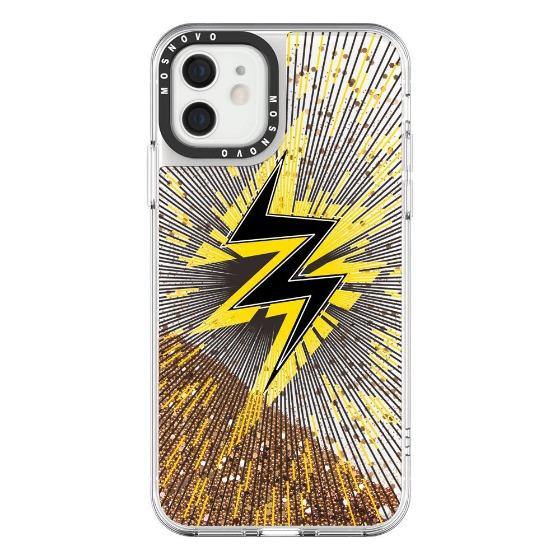 Lightning Glitter Phone Case - iPhone 12 Mini Case