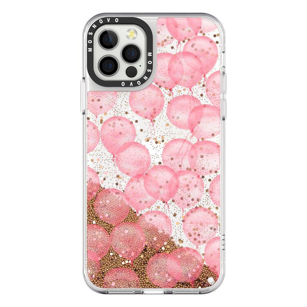 Ballons Glitter Phone Case - iPhone 12 Pro Max Case