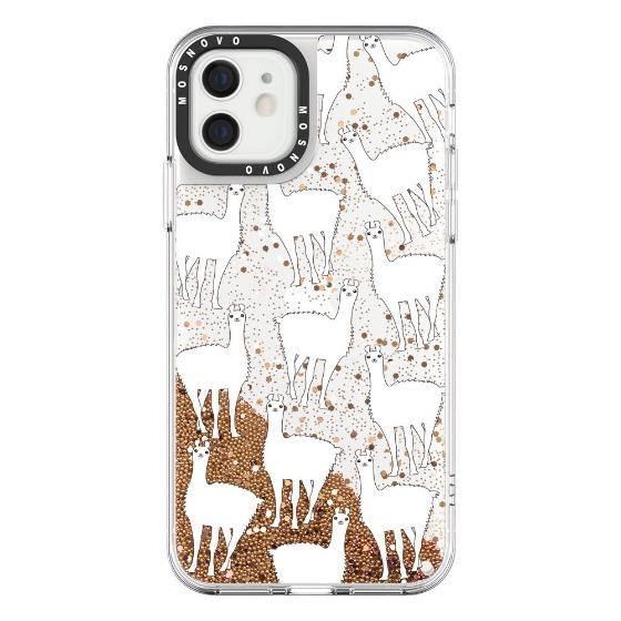 Llama Glitter Phone Case - iPhone 12 Mini Case