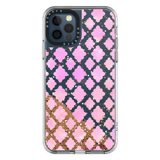 Flower Diamond Pattern Glitter Phone Case - iPhone 12 Pro Max Case