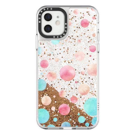 Colorful Bubbles Glitter Phone Case -  iPhone 12 Case