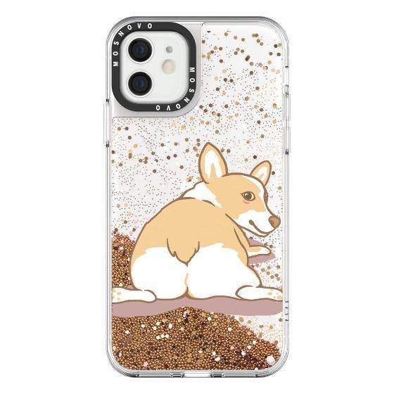 Corgi Dog Glitter Phone Case - iPhone 12 Mini Case