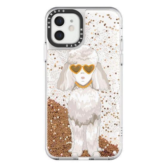 Poodle Glitter Phone Case - iPhone 12 Mini Case