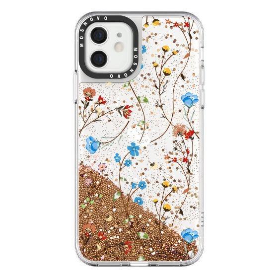 Wildflowers Glitter Phone Case - iPhone 12 Mini Case