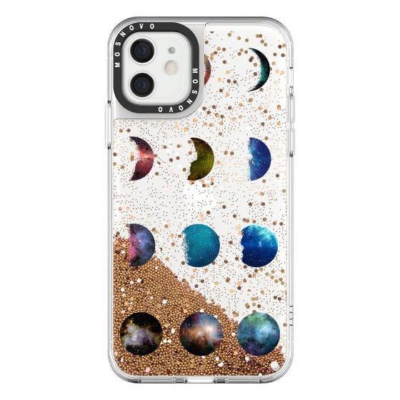 Moon Phase Glitter Phone Case - iPhone 12 Case