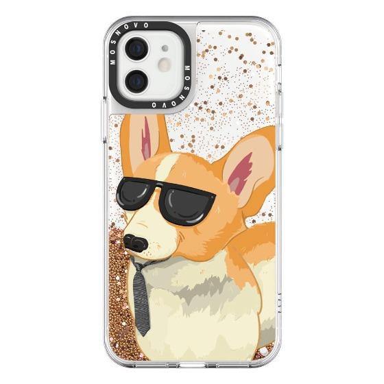 Cool Corgi Glitter Phone Case - iPhone 12 Case