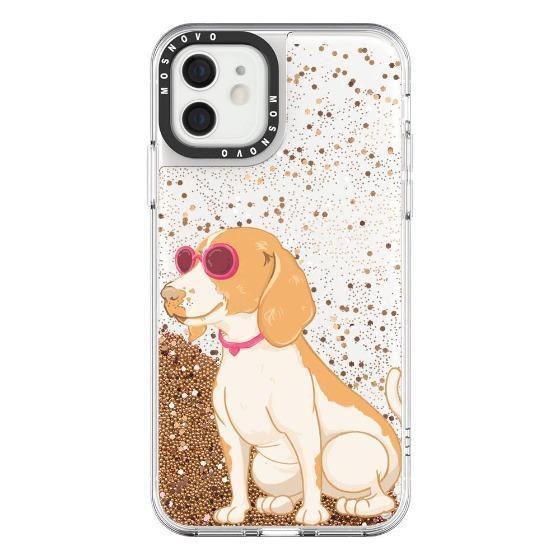 Beagle Glitter Phone Case - iPhone 12 Mini Case