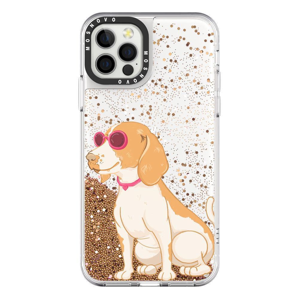 Beagle Glitter Phone Case - iPhone 12 Pro Case