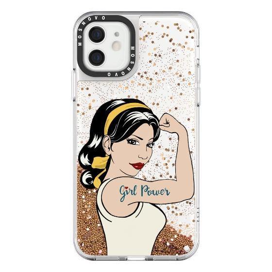 Girl Power Glitter Phone Case - iPhone 12 Case