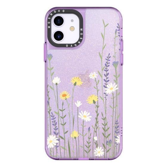 Wild Meadow Floral Glitter Phone Case - iPhone 11 Case