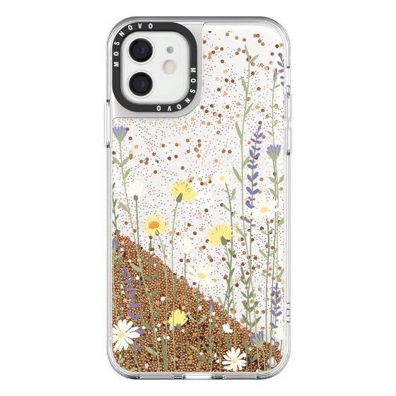 Wild Meadow Floral Glitter Phone Case - iPhone 12 Case