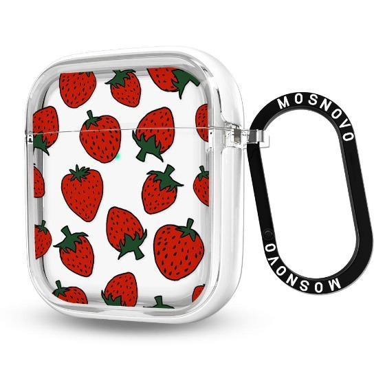 Red Strawberry AirPods 1/2 Case