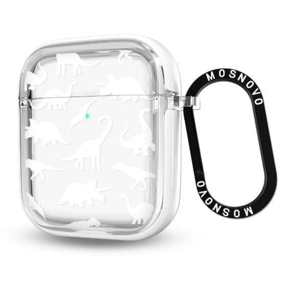 White Dinosaur AirPods 1/2 Case