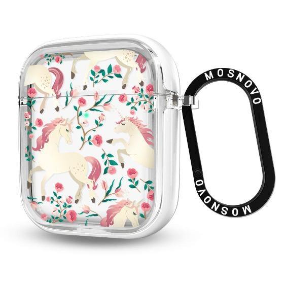 Unicorn with Floral AirPods 1/2 Case