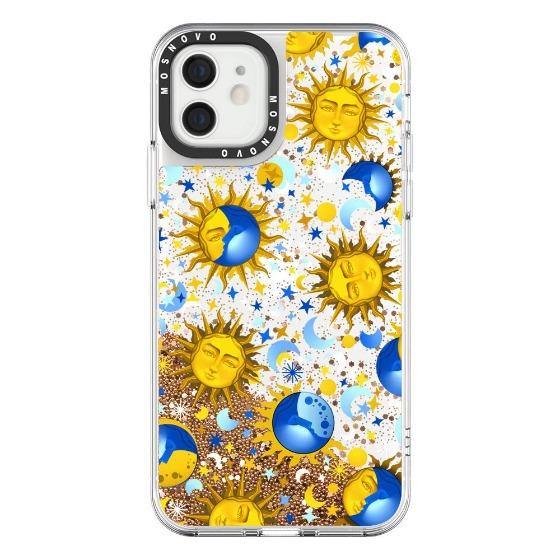 Sun and Moon Glitter Phone Case - iPhone 12 Mini Case