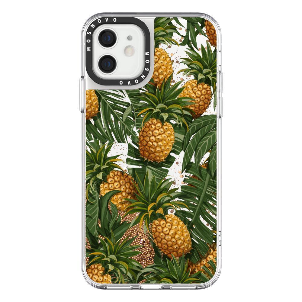 Pineapple Botany Glitter Phone Case - iPhone 12 Mini Case