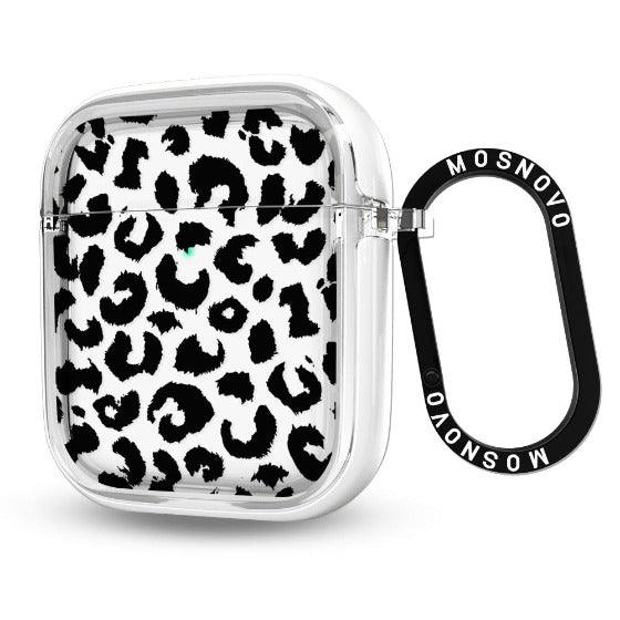 Black Leopard Print AirPods 1/2 Case