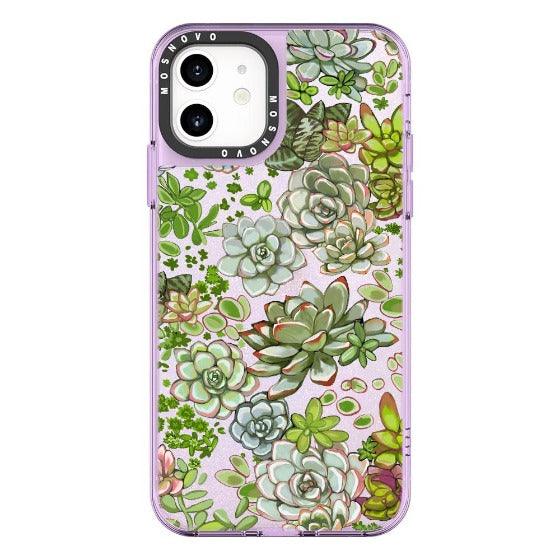 Succulent Glitter Phone Case - iPhone 11 Case