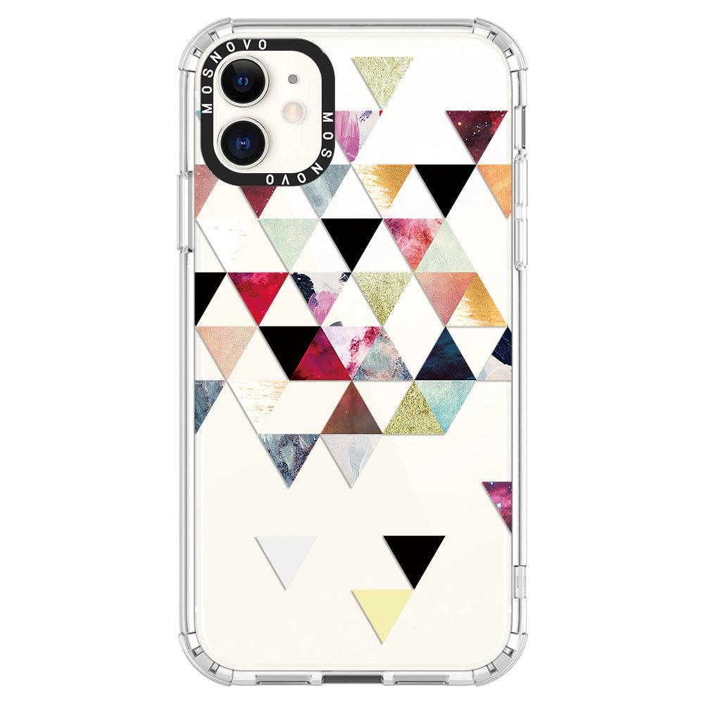 Triangles Stone Marble Phone Case - iPhone 11 Case