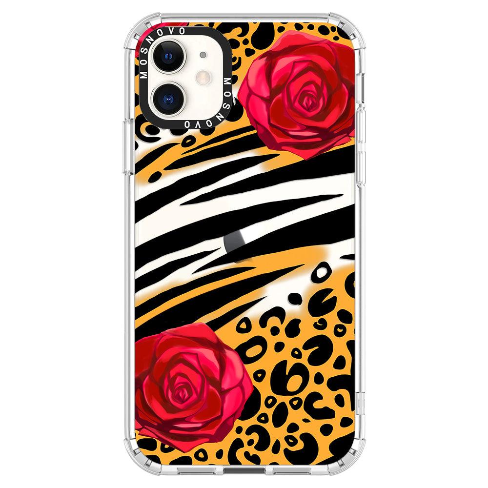 Wild Floral Leopard Phone Case - iPhone 11 Case