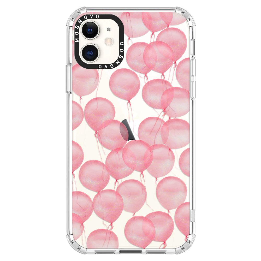 Pink Ballons Phone Case - iPhone 11 Case