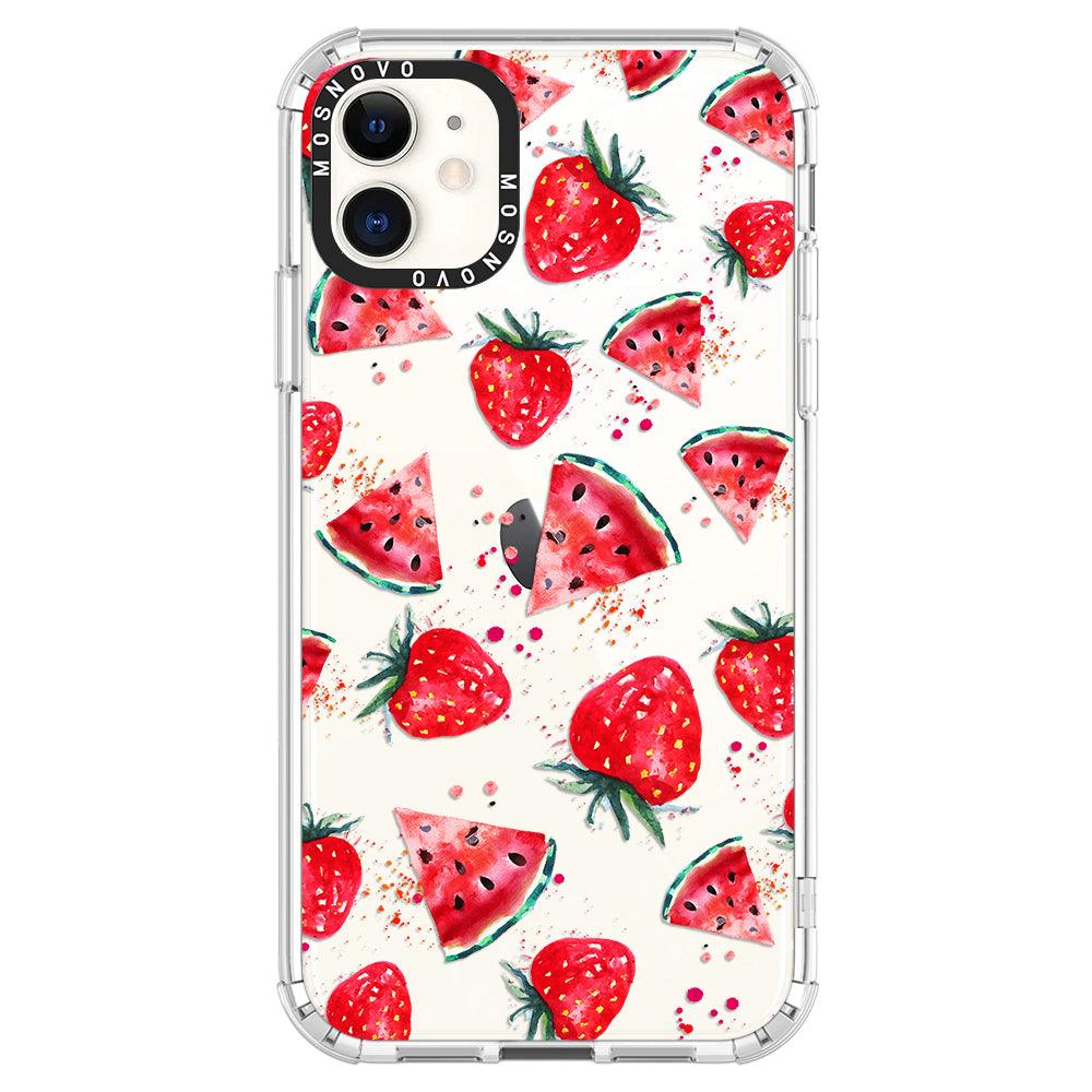 Watermelon Strawberry Phone Case - iPhone 11 Case