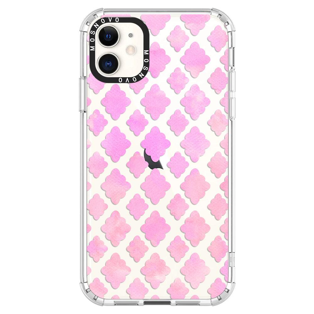 Pink Flower Diamond Phone Case - iPhone 11 Case