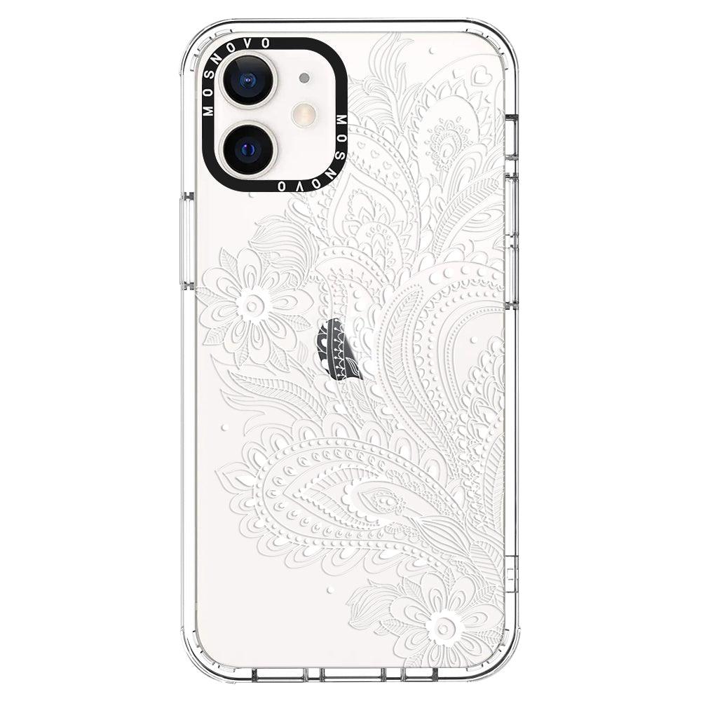 Aesthetic Flower Henna Phone Case - iPhone 12 Case