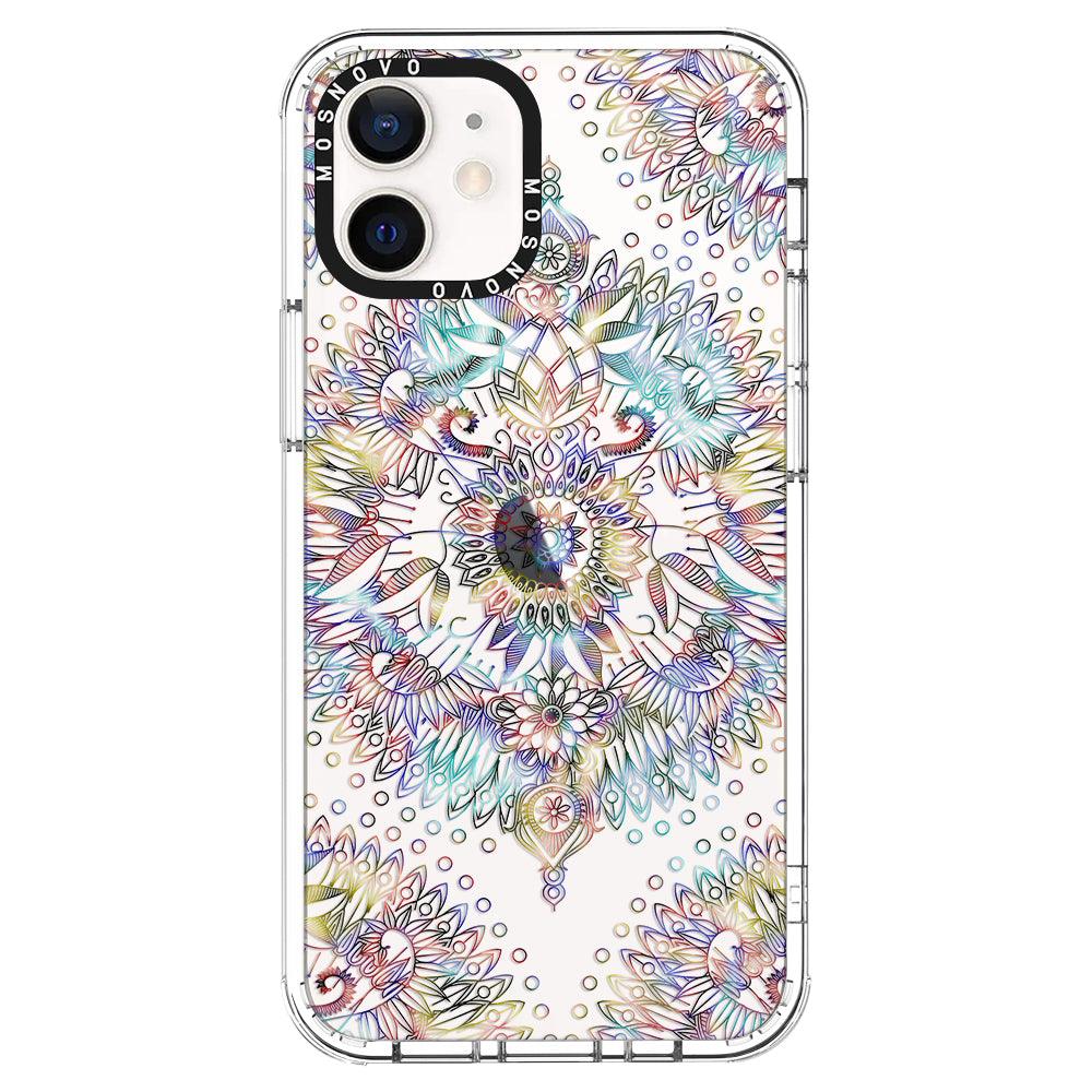 Rainbow Mandala Phone Case - iPhone 12 Mini Case