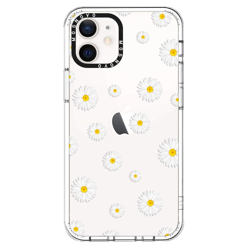 White Daisy Phone Case - iPhone 12 Mini Case