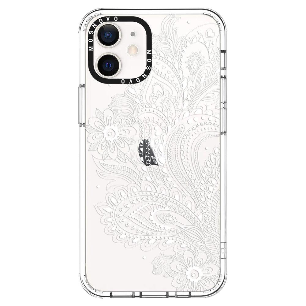 Aesthetic Flower Henna Phone Case - iPhone 12 Mini Case