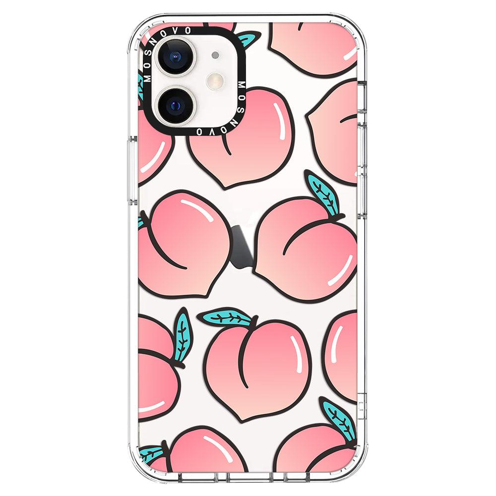 Cute Peach Phone Case - iPhone 12 Case