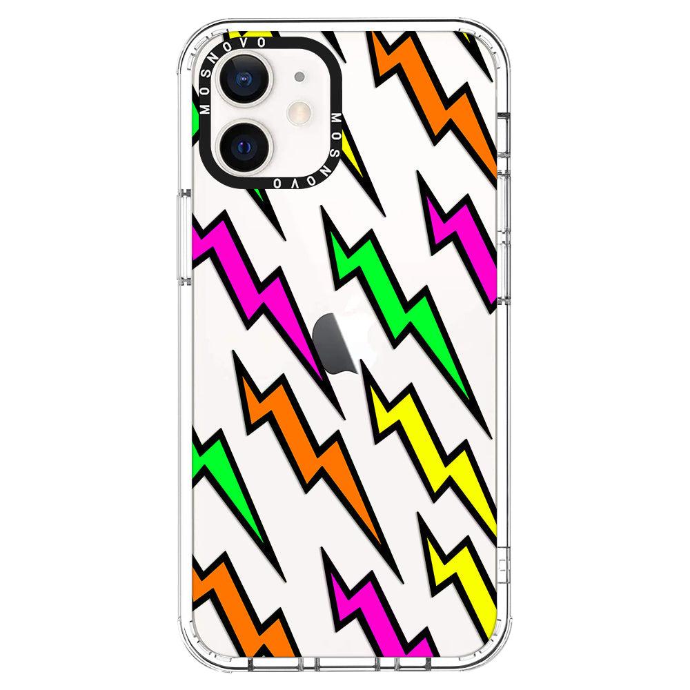 Colorful Lightning Phone Case - iPhone 12 Case