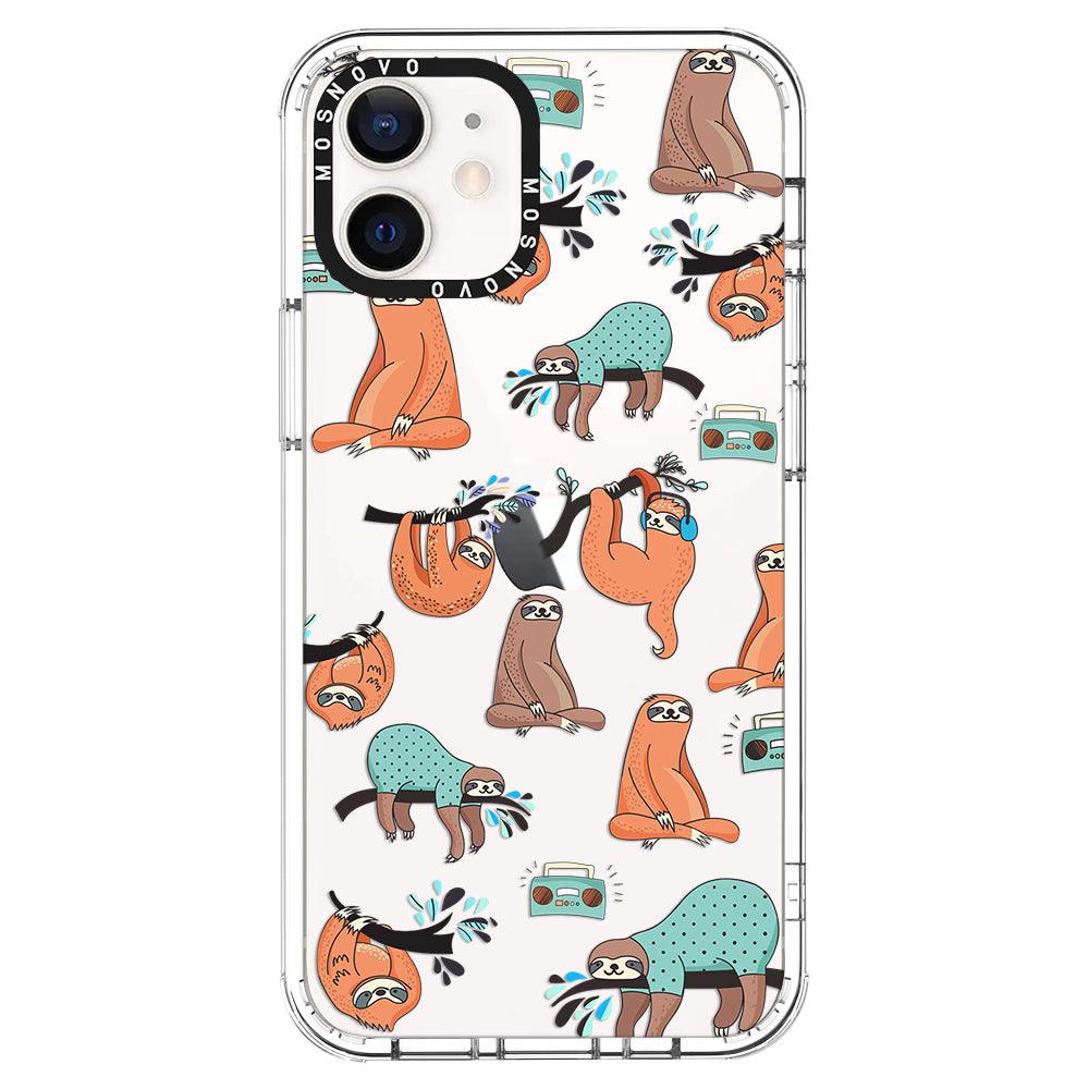 Musical Sloth Phone Case - iPhone 12 Case