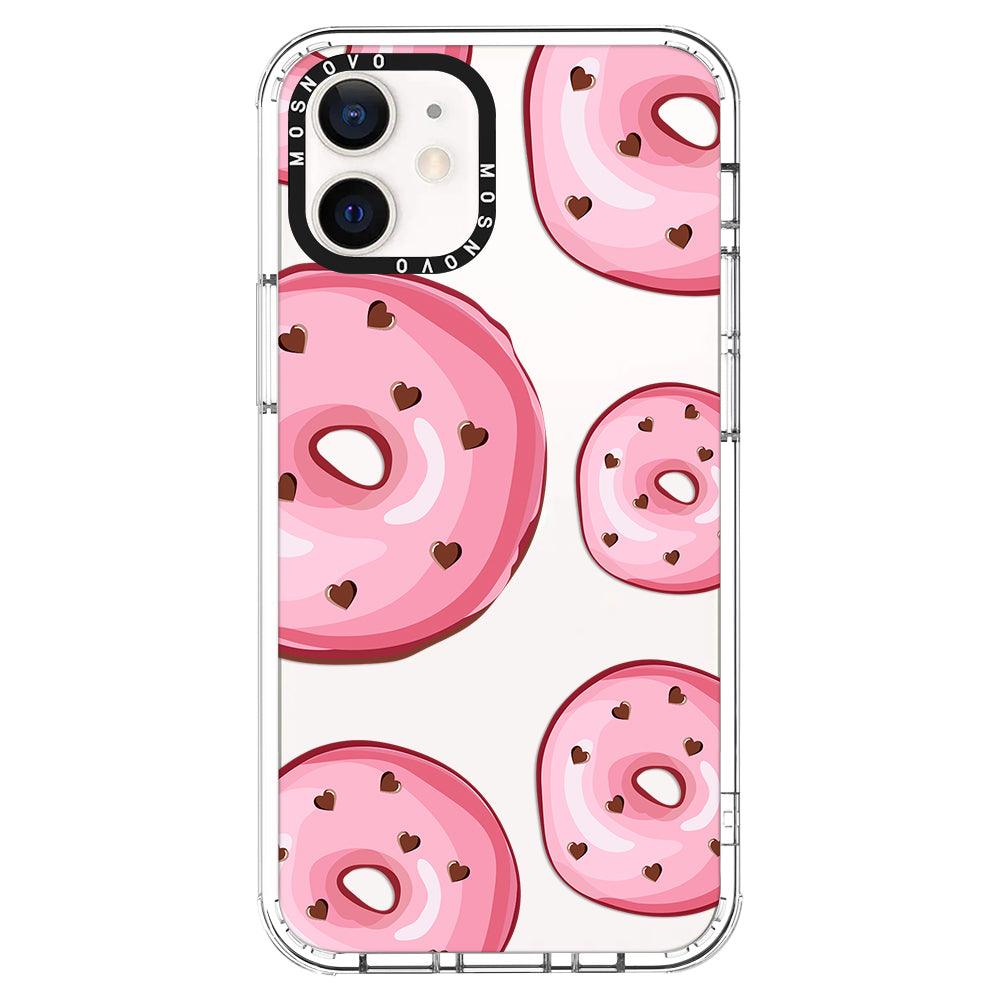 Pink Donuts Phone Case - iPhone 12 Mini Case