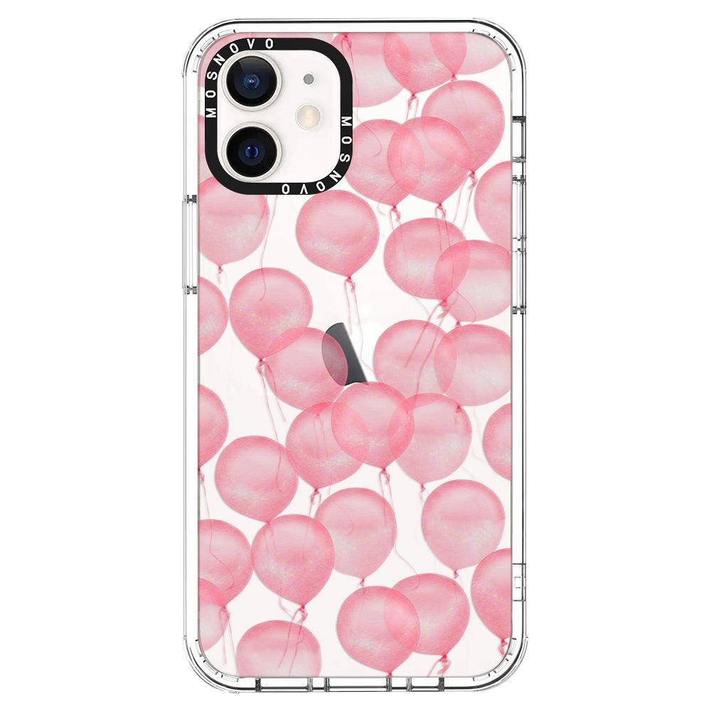 Pink Ballons Phone Case - iPhone 12 Mini Case