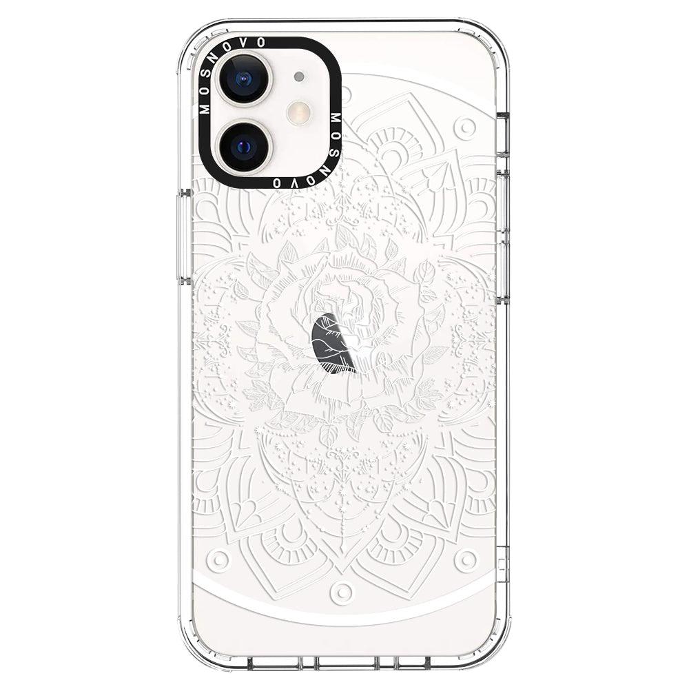 Rose Mandala Phone Case - iPhone 12 Case