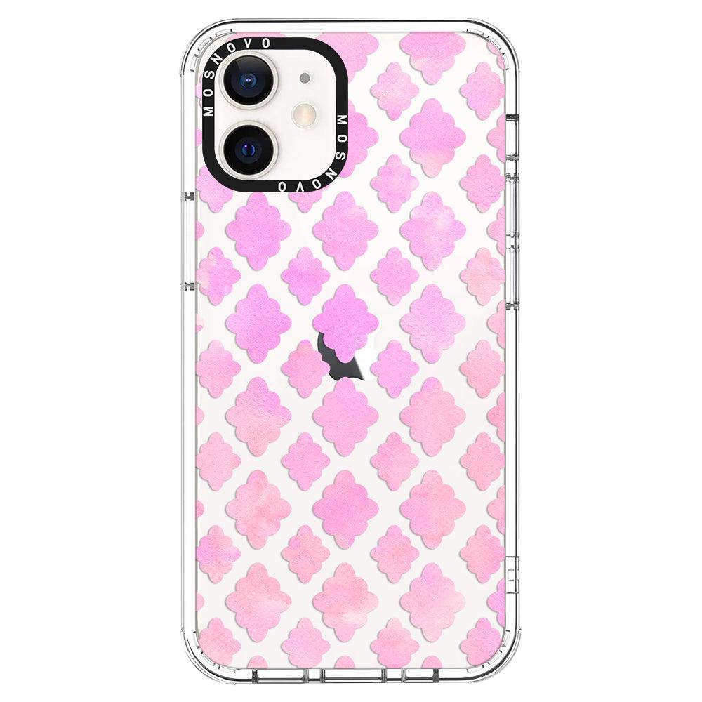 Pink Flower Diamond Phone Case - iPhone 12 Case