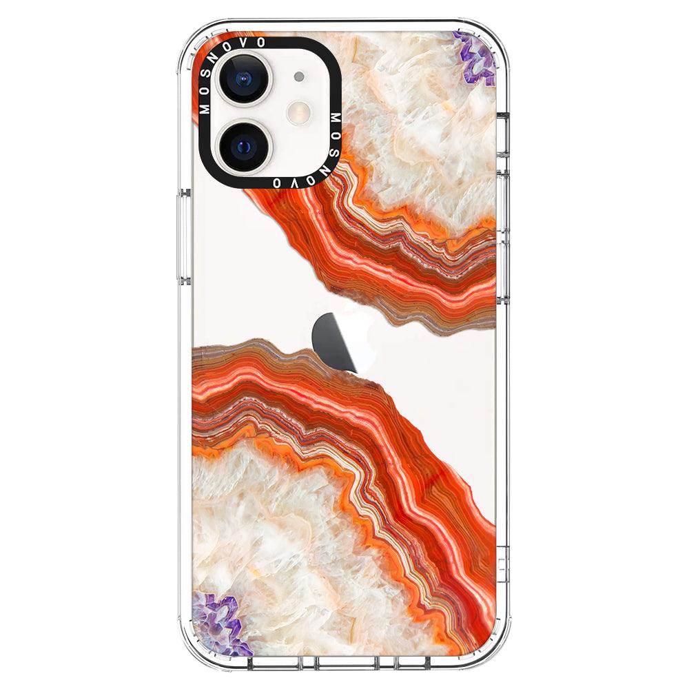 Agate Red Phone Case - iPhone 12 Mini Case