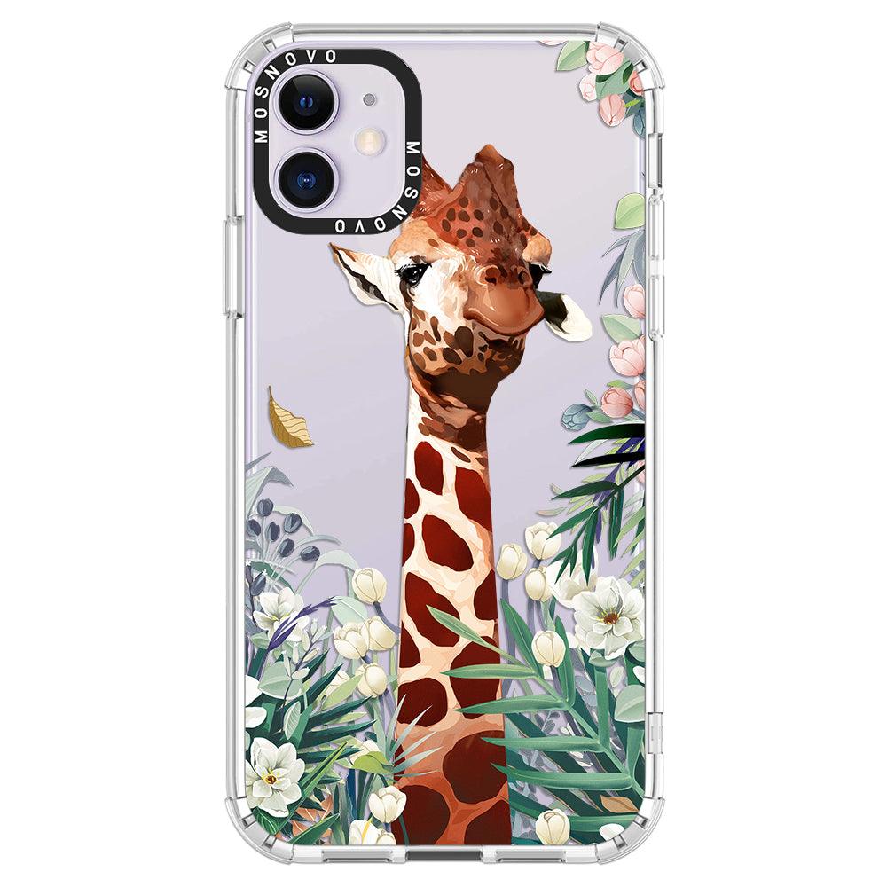 Giraffe Garden Phone Case - iPhone 11 Case