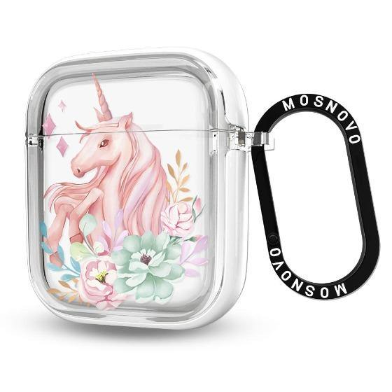 Elegant Flowers Unicorn AirPods 1/2 Case